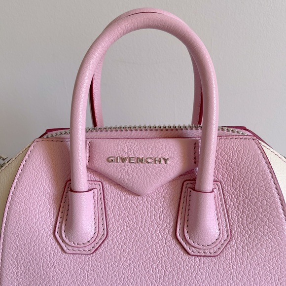 Givenchy Goatskin Tri-color Mini Antigona (Pink & Off White) - Picture 7 of 12